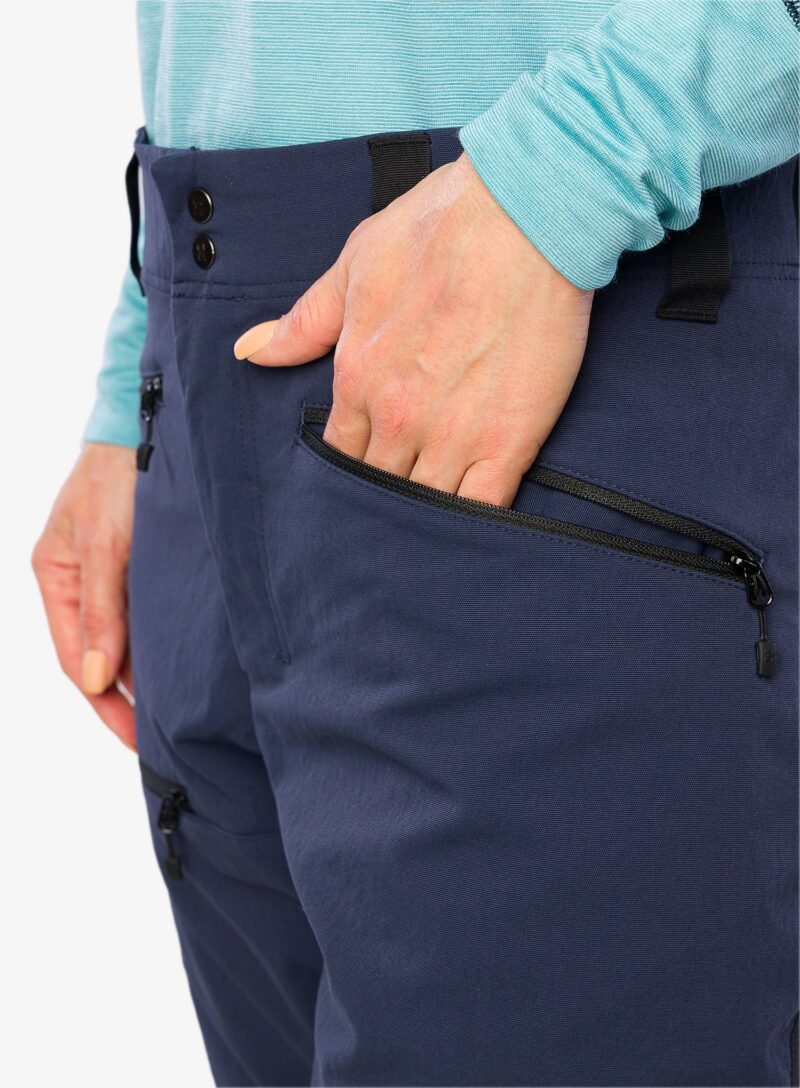 Original Pantaloni trekking femei Haglofs Mid Slim Pant - tarn blue/true black