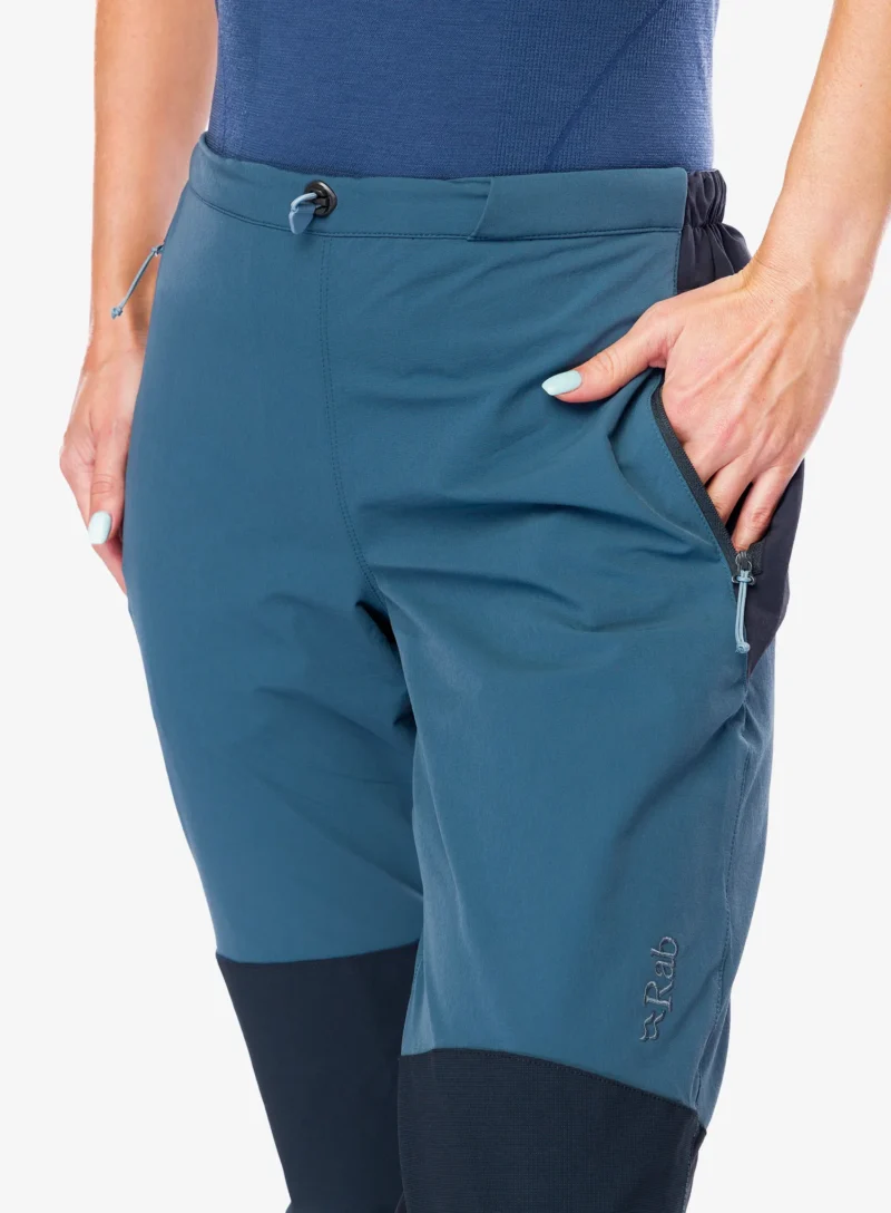 Original Pantaloni trekking femei Rab Torque Pants - orion blue