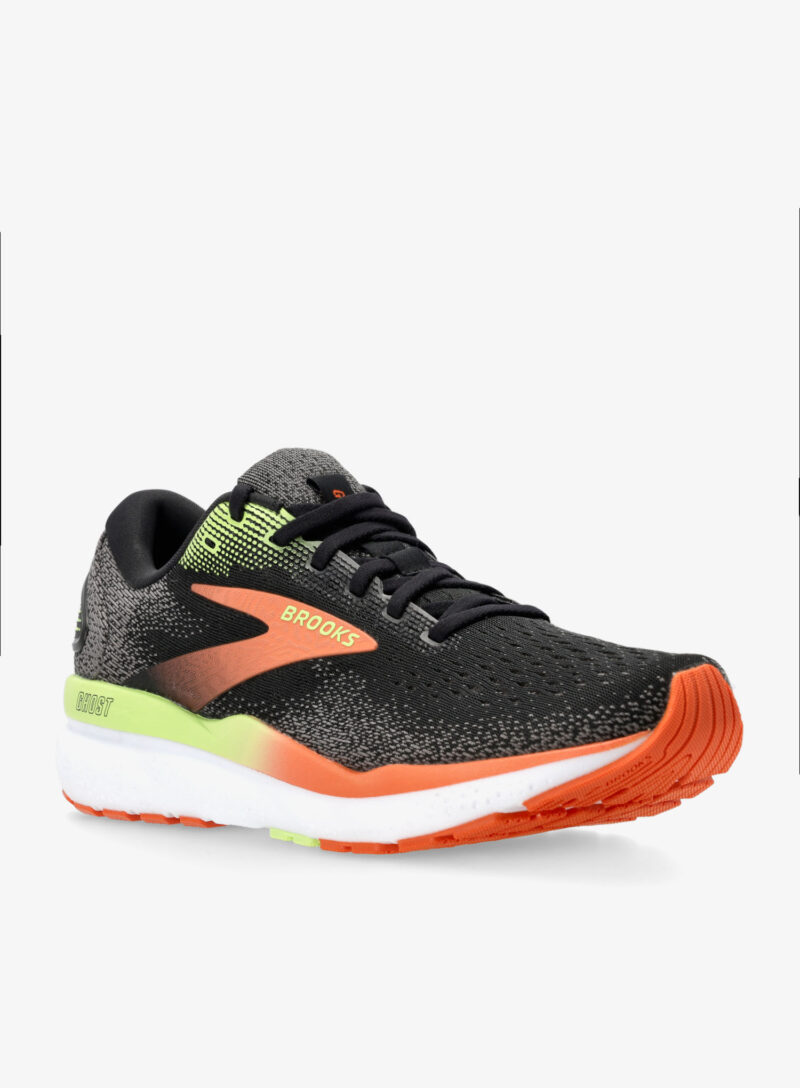 Cumpăra Pantofi alergare barbati Brooks Ghost 16 - black/mandarin red/green