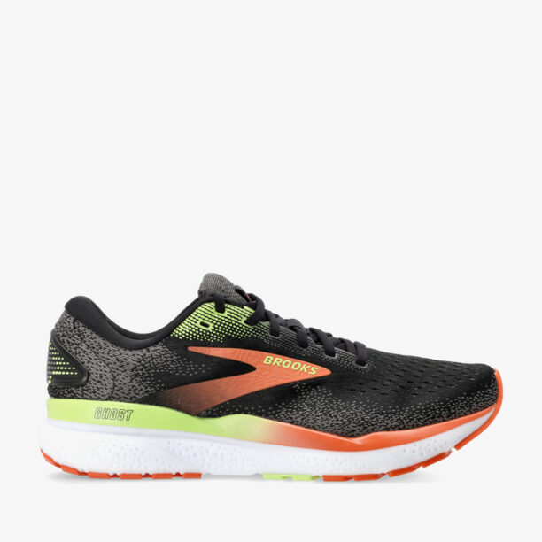 Pantofi alergare barbati Brooks Ghost 16 - black/mandarin red/green