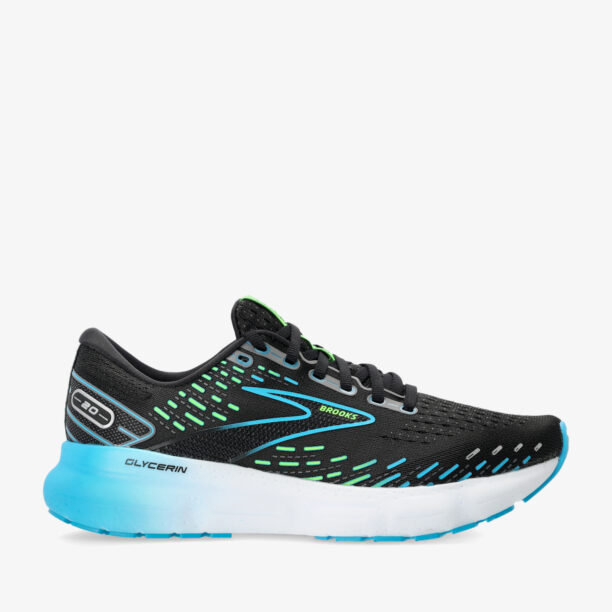 Pantofi alergare barbati Brooks Glycerin 20 - black/hawaiian ocean/green