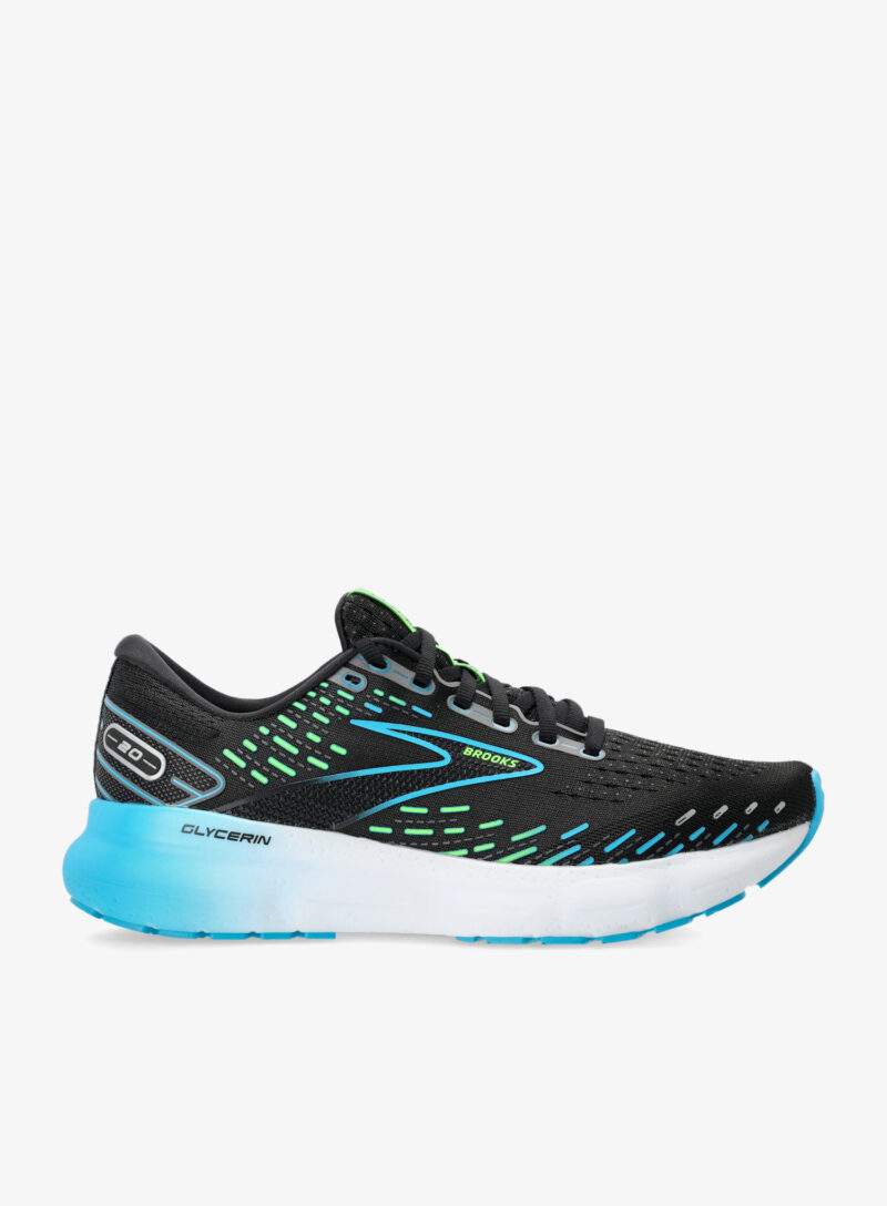 Pantofi alergare barbati Brooks Glycerin 20 - black/hawaiian ocean/green