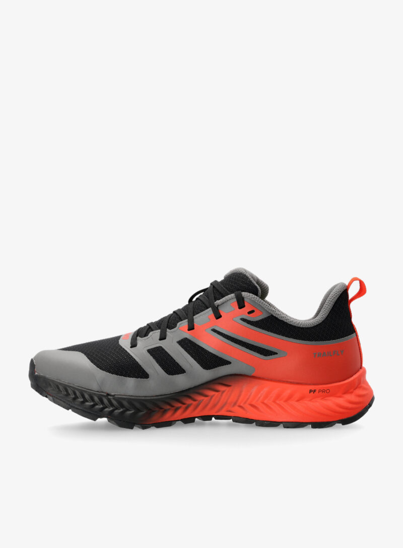 Original Pantofi alergare barbati Inov-8 TrailFly Standard - black/fiery red/dark grey