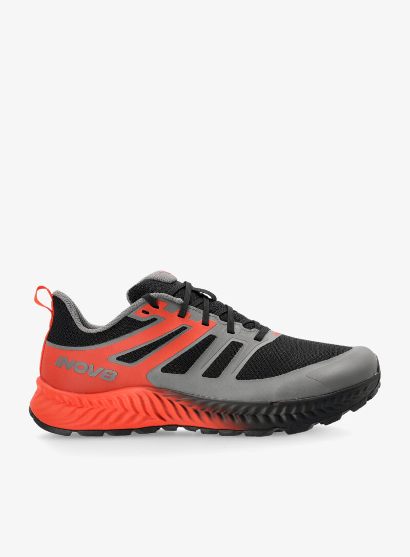 Pantofi alergare barbati Inov-8 TrailFly Standard - black/fiery red/dark grey