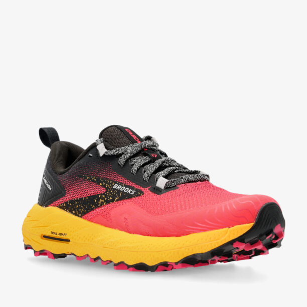 Cumpăra Pantofi alergare femei Brooks Cascadia 17 - diva pink/black/lemon