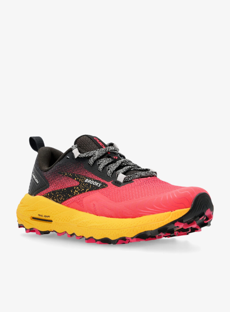 Cumpăra Pantofi alergare femei Brooks Cascadia 17 - diva pink/black/lemon