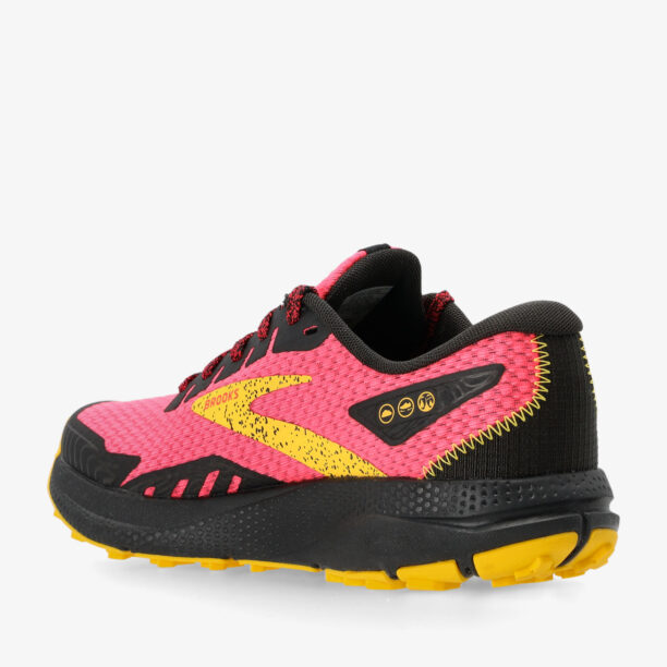 Original Pantofi alergare femei Brooks Divide 4 - diva pink/black/lemon