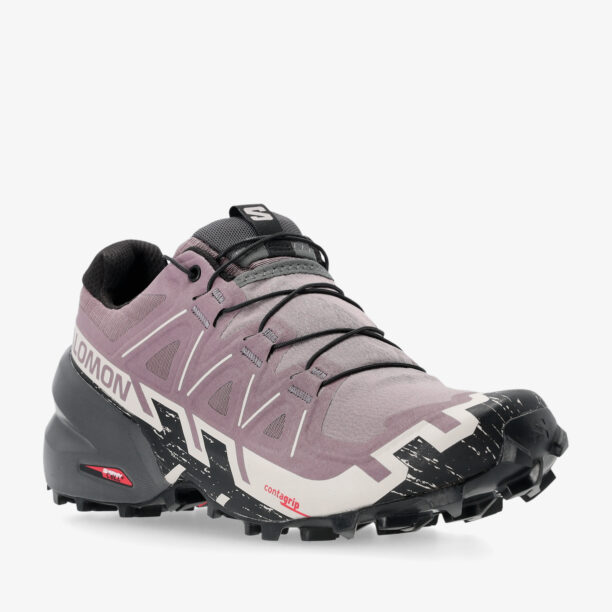 Cumpăra Pantofi alergare femei Salomon Speedcross 6 - moonscape/black/roses