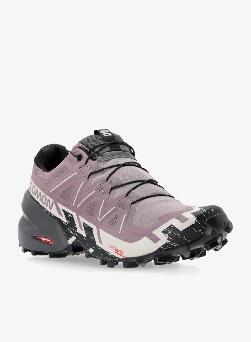 Cumpăra Pantofi alergare femei Salomon Speedcross 6 - moonscape/black/roses