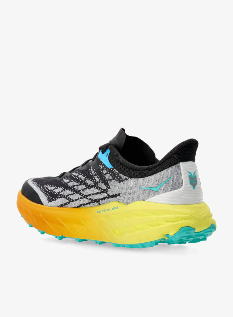 Pantofi alergare trail barbati Hoka Speedgoat 5 - black/evening primrose - imagine 6