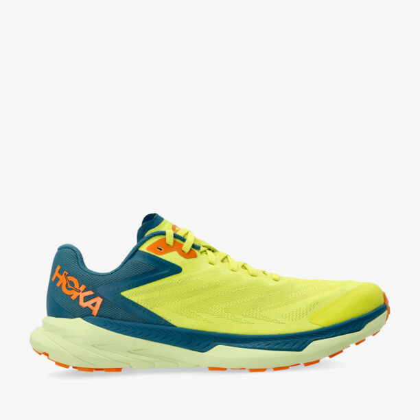 Pantofi alergare trail barbati Hoka Zinal - evening primrose/blue coral