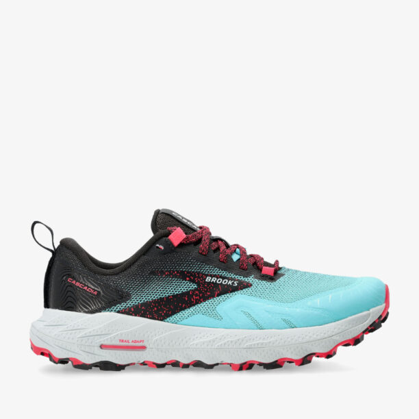 Pantofi alergare trail femei Brooks Cascadia 17 - bluefish/black/pink