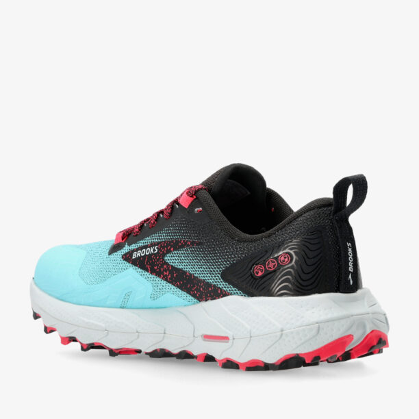 Original Pantofi alergare trail femei Brooks Cascadia 17 - bluefish/black/pink