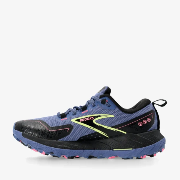 Original Pantofi alergare trail femei Brooks Cascadia 18 GTX - grey blue/black/pink