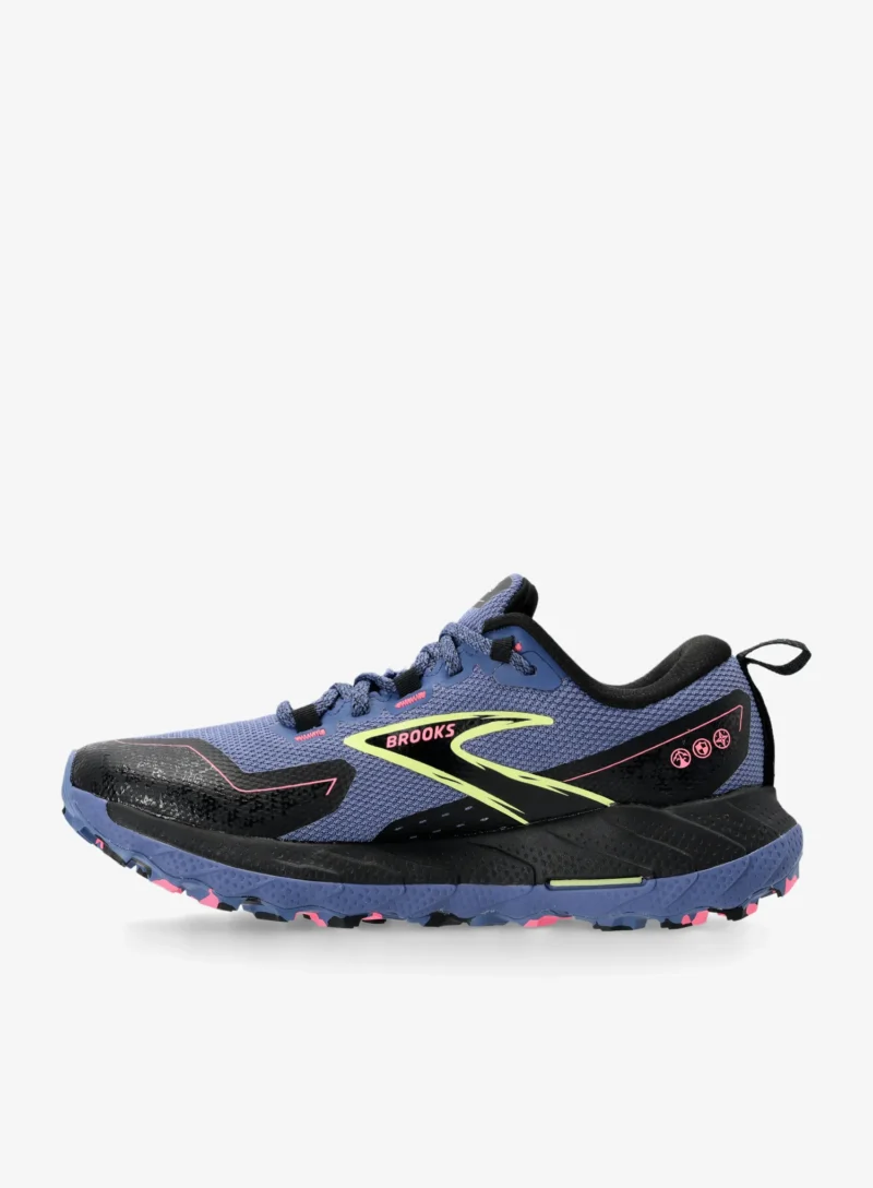 Original Pantofi alergare trail femei Brooks Cascadia 18 GTX - grey blue/black/pink