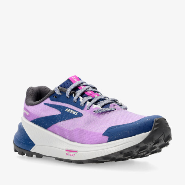 Cumpăra Pantofi alergare trail femei Brooks Catamount 2 - violet/navy/oyster