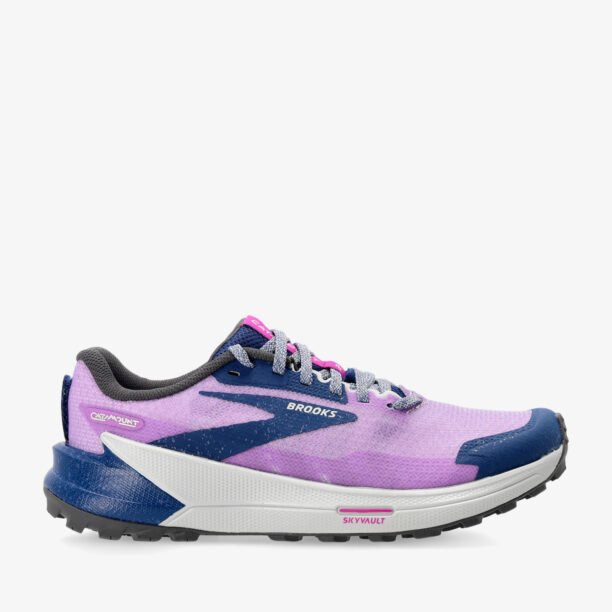 Pantofi alergare trail femei Brooks Catamount 2 - violet/navy/oyster