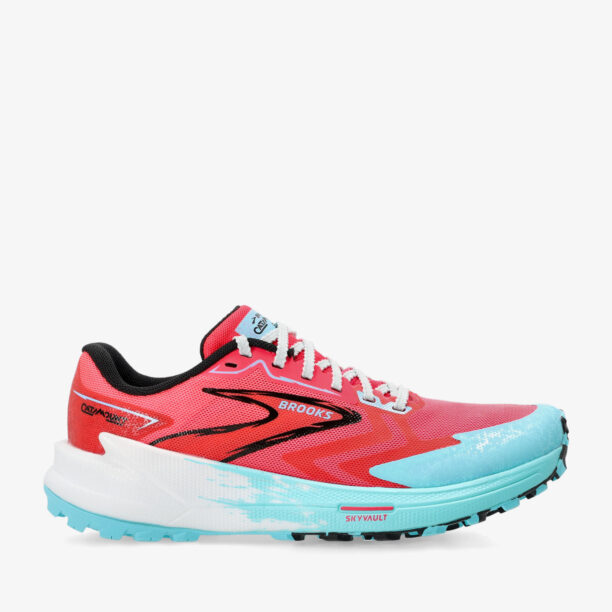 Pantofi alergare trail femei Brooks Catamount 3 - diva pink/bluefish/black