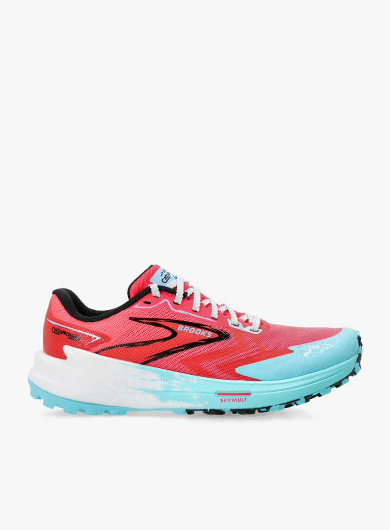 Pantofi alergare trail femei Brooks Catamount 3 - diva pink/bluefish/black