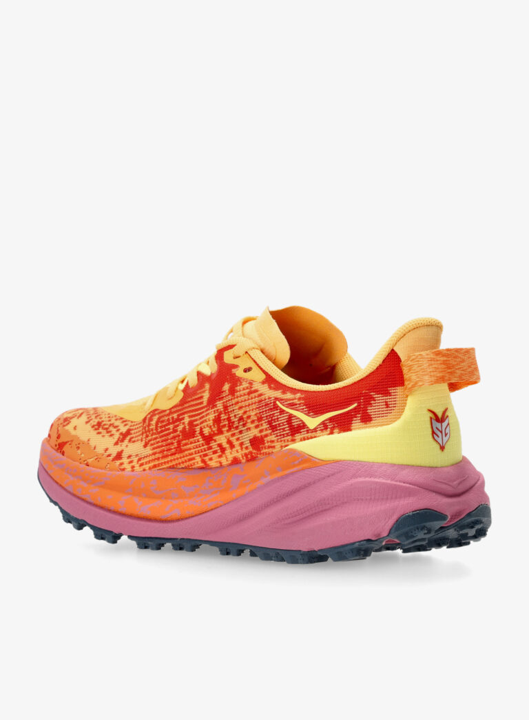 Pantofi alergare trail femei Hoka Speedgoat 6 - sherbet/beet root - imagine 6