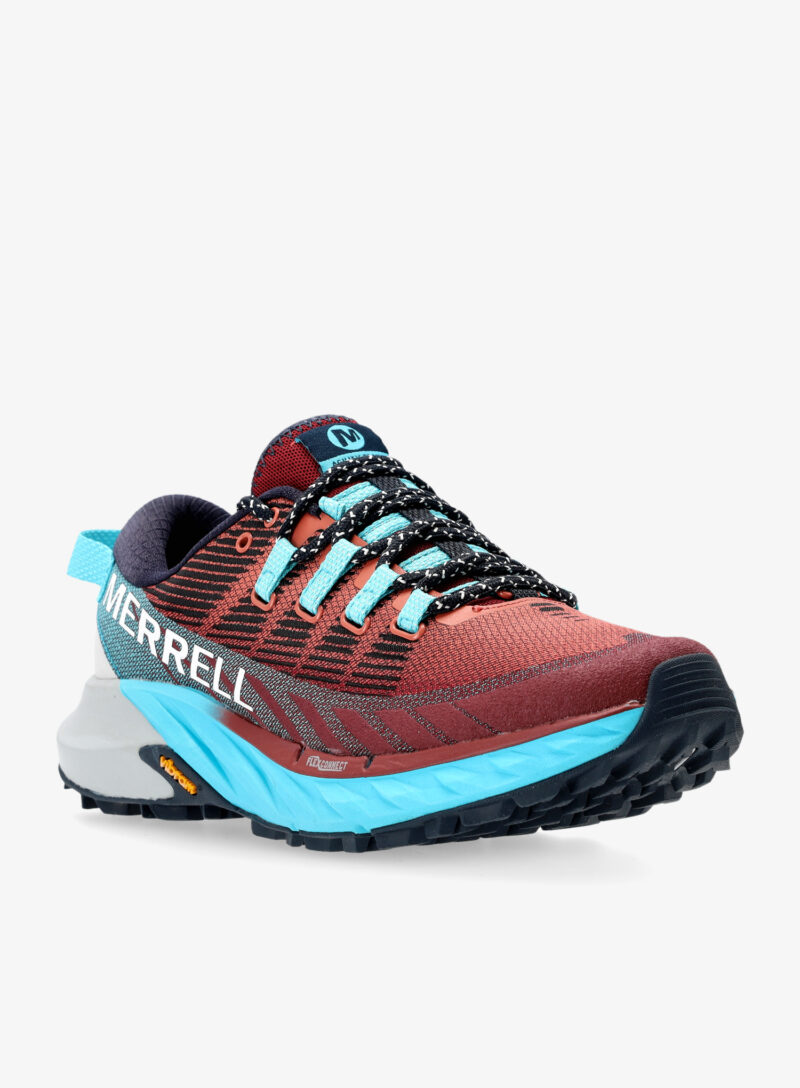 Cumpăra Pantofi alergare trail femei Merrell Agility Peak 4 - cabernet/atoll