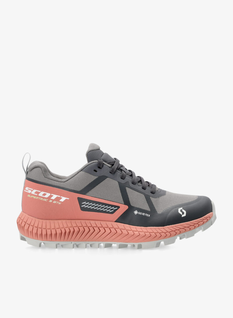 Pantofi alergare trail femei SCOTT SCO Supertrac 3 GTX - slate grey/terra red