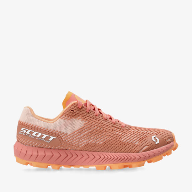 Pantofi alergare trail femei SCOTT SCO Supertrac Amphib - terra red/melon orange