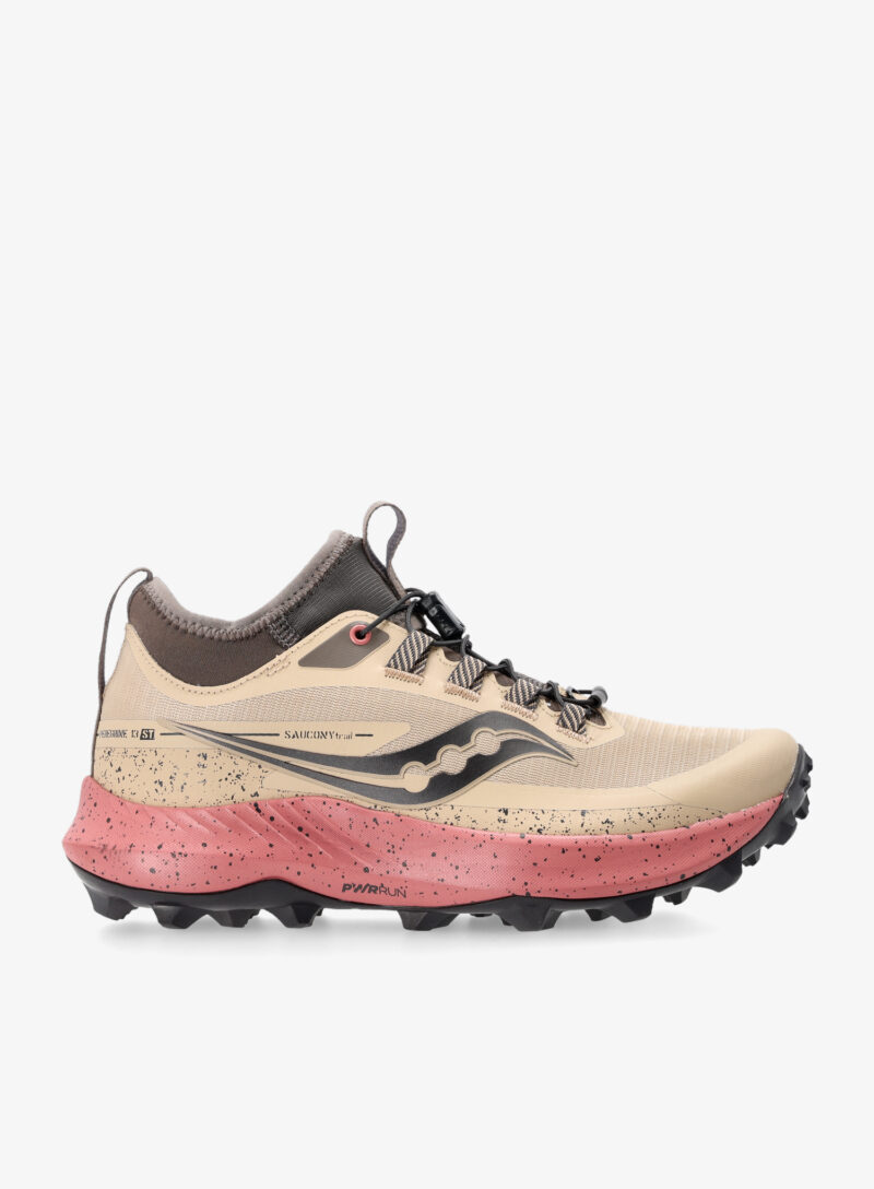 Pantofi alergare trail femei Saucony Peregrine 13 ST - desert/umber