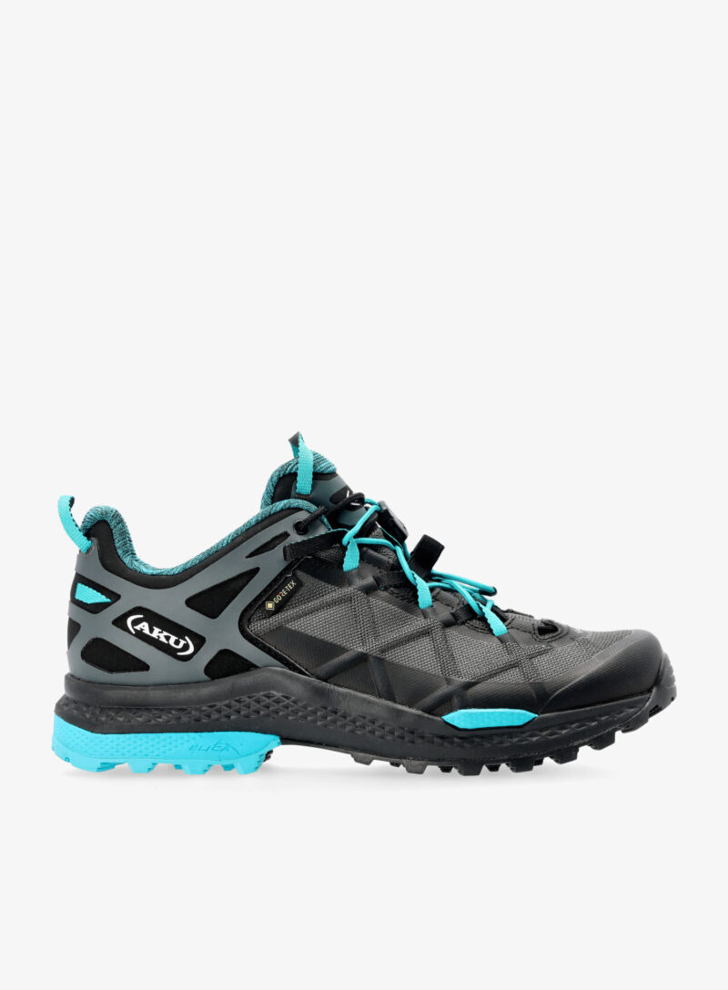 Pantofi drumetie femei AKU Rocket DFS GTX - black/turquoise