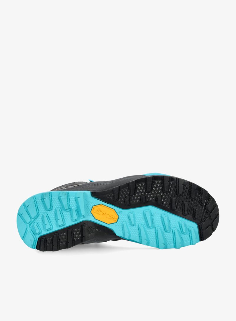 Pantofi drumetie femei AKU Rocket Mid DFS GTX - black/turquoise preţ