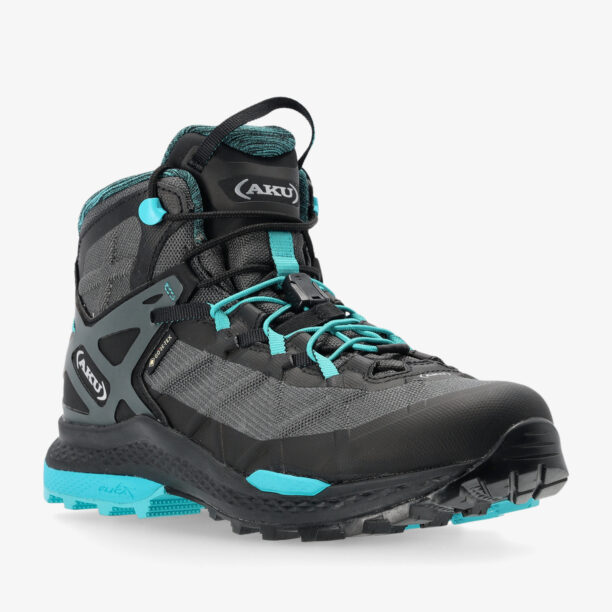 Cumpăra Pantofi drumetie femei AKU Rocket Mid DFS GTX - black/turquoise