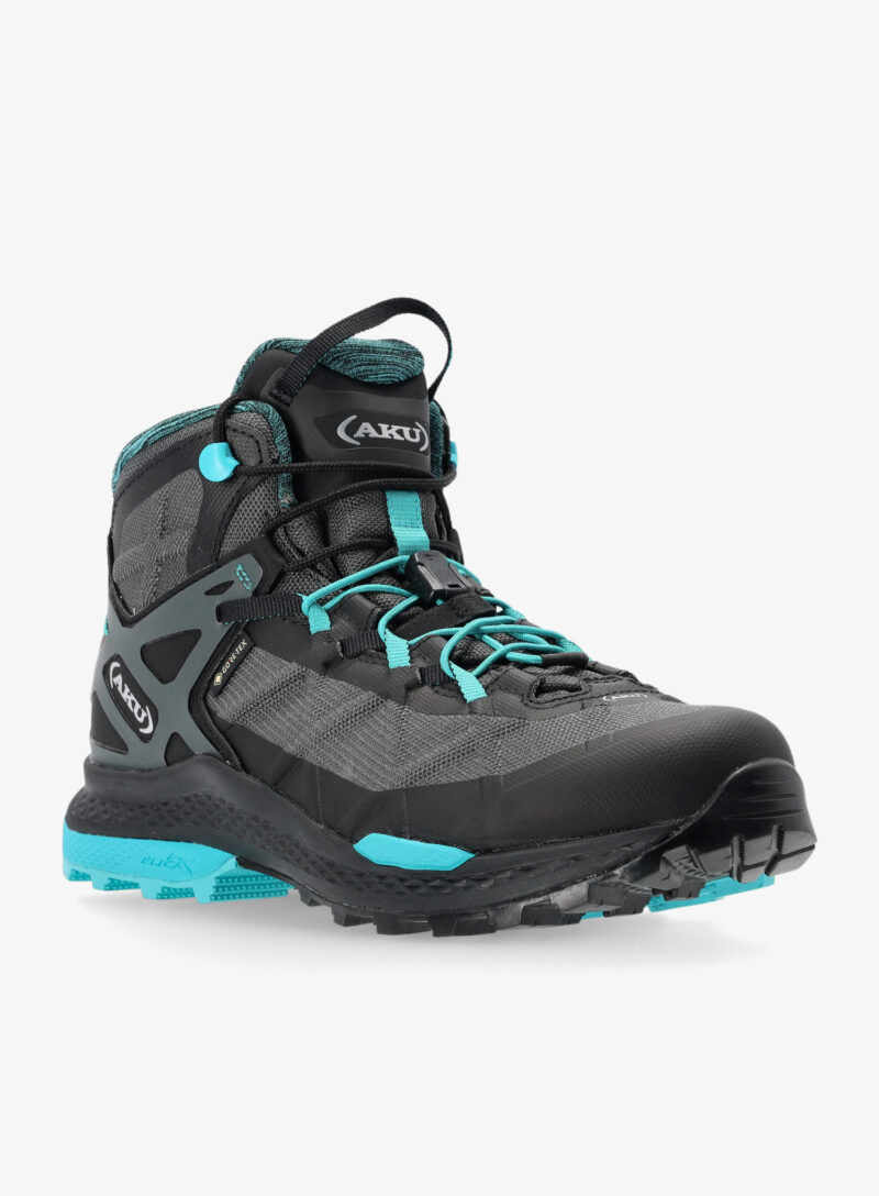 Cumpăra Pantofi drumetie femei AKU Rocket Mid DFS GTX - black/turquoise