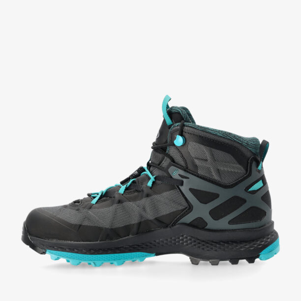 Original Pantofi drumetie femei AKU Rocket Mid DFS GTX - black/turquoise