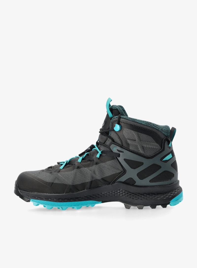 Original Pantofi drumetie femei AKU Rocket Mid DFS GTX - black/turquoise