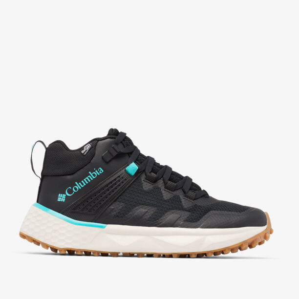 Pantofi drumetie femei Columbia Facet 75 Mid Outdry - black/bright aqua