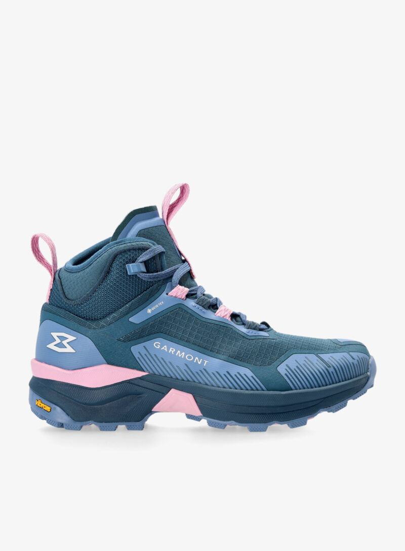 Pantofi drumetie femei Garmont 9.81 Engage Mid GTX - corsair blue/lavender rose