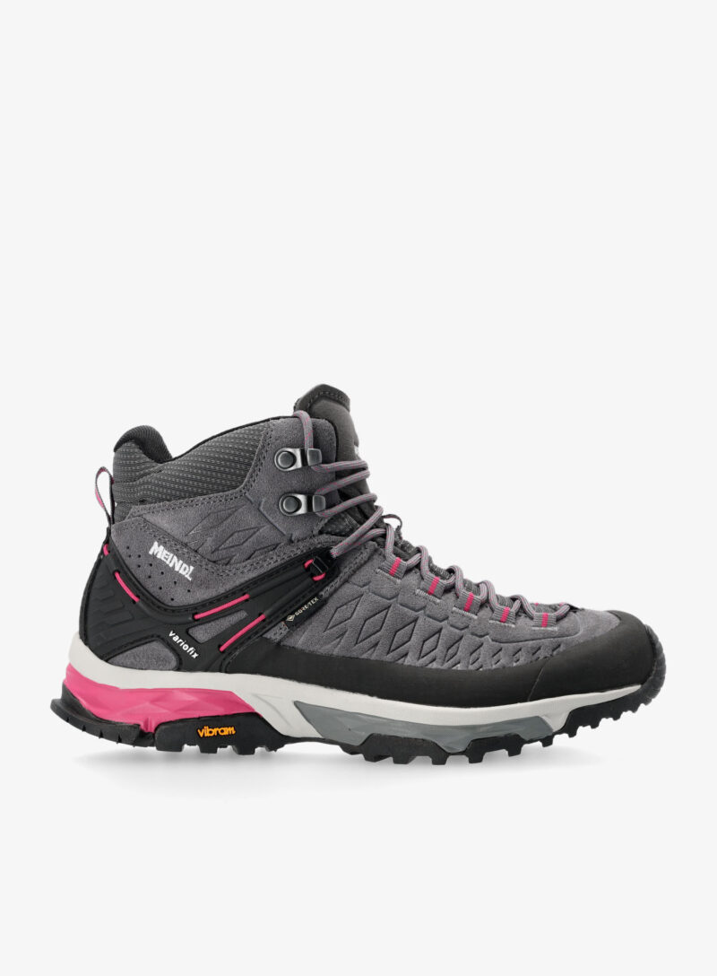 Pantofi drumetie femei Meindl Top Trail Mid Gtx - grey/magenta