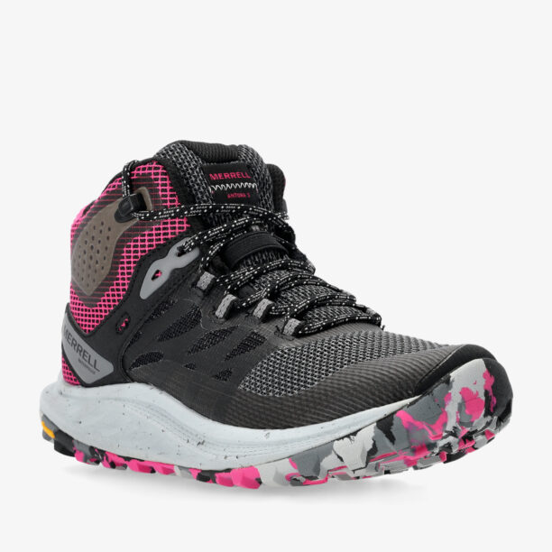 Preţ Pantofi drumetie femei Merrell Antora 3 Mid WP - black/fuchsia