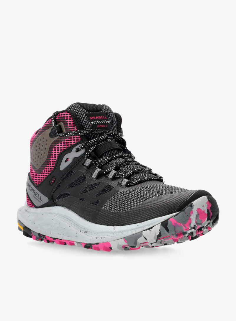 Preţ Pantofi drumetie femei Merrell Antora 3 Mid WP - black/fuchsia