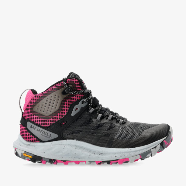 Pantofi drumetie femei Merrell Antora 3 Mid WP - black/fuchsia