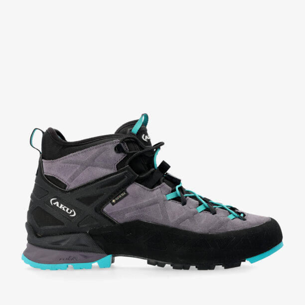 Pantofi femei AKU Rock DFS Mid GTX - grey/turquoise