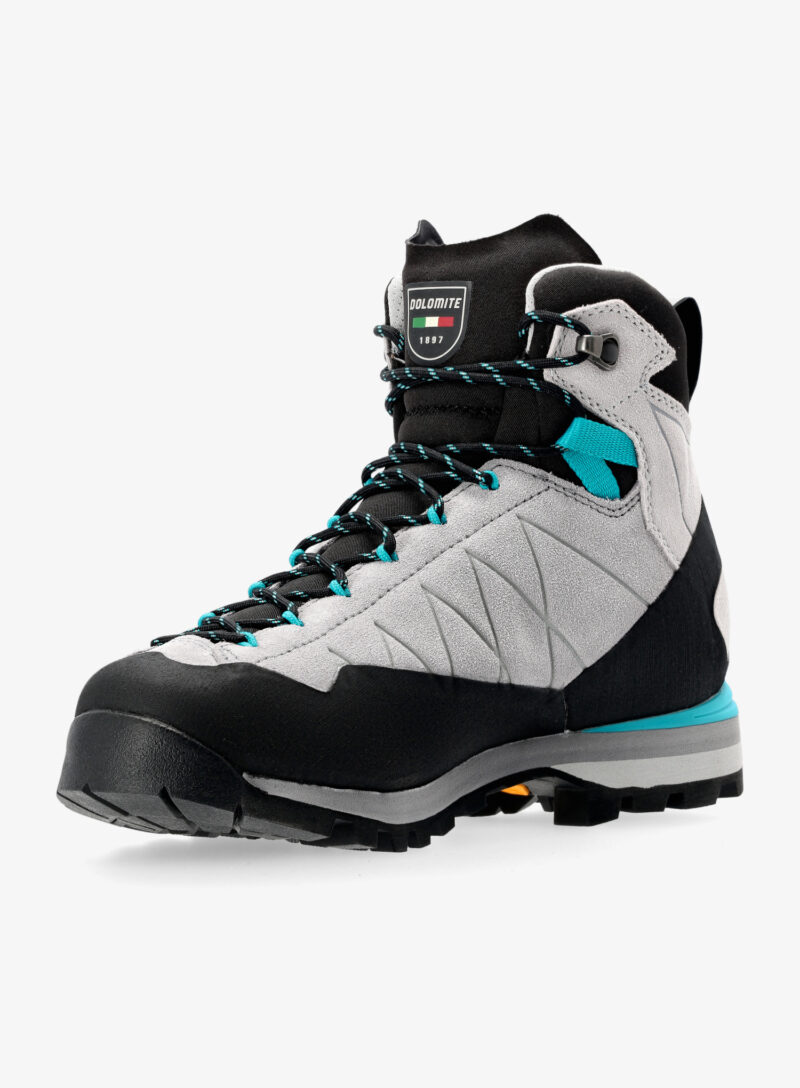 Original Pantofi femei Dolomite Crodarosa Hi GTX - aluminium grey/capri blue