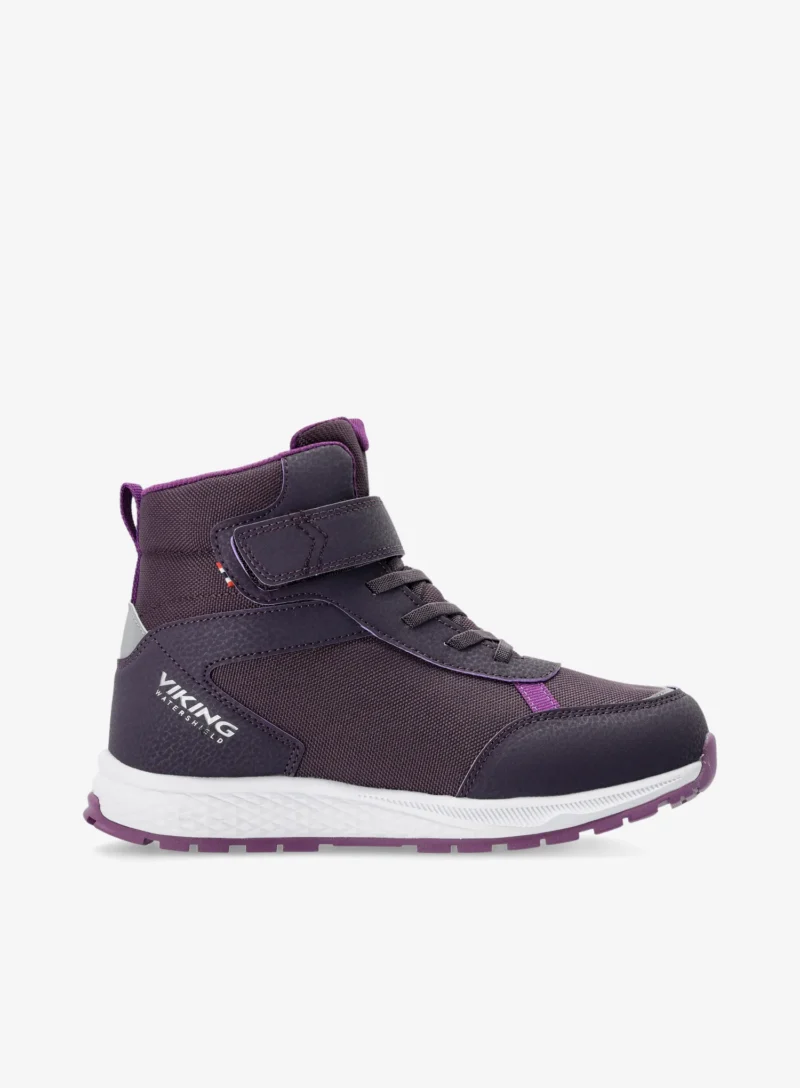 Pantofi fete Viking Footwear Equip Warm WP 1V - aubergine/purple