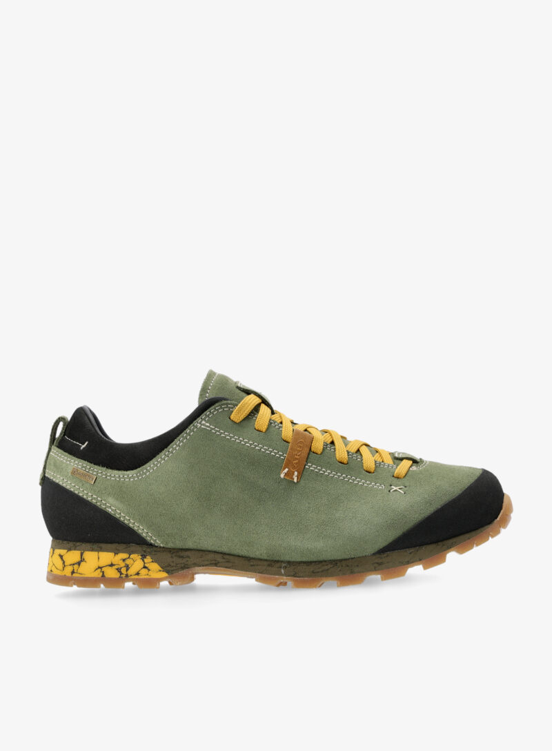 Pantofi outdoor barbati AKU Bellamont III Suede GTX - green/ocher