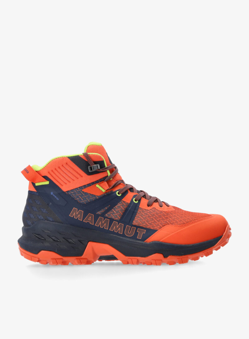 Pantofi outdoor barbati Mammut Sertig II Mid GTX - hot red/marine