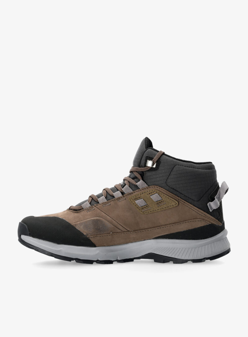 Original Pantofi outdoor barbati The North Face Cragstone Leather Mid WP - brown/grey