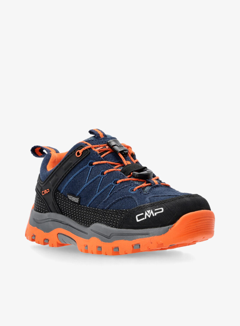 Cumpăra Pantofi pentru copii CMP Kids Rigel Low Trekking Shoes WP - b.blue/arancio