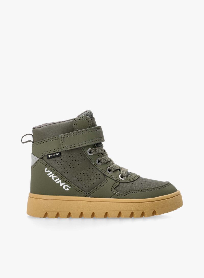 Pantofi pentru copii Viking Footwear Fleek Mid GTX 1V - olive