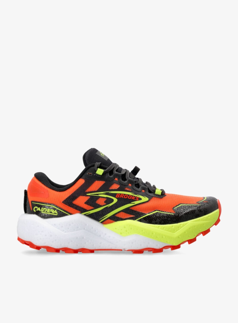 Pantofi trail Brooks Caldera 7 - cherry tomato/phantom/lime