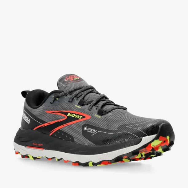 Cumpăra Pantofi trail Brooks Cascadia 18 GTX - blackened pearl/black/tomato